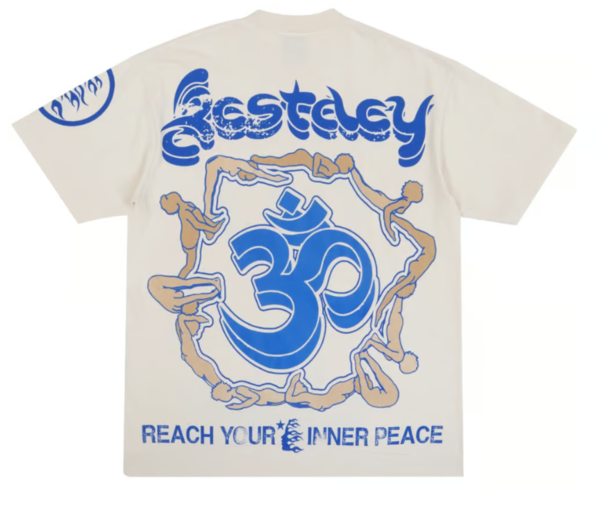 Hellstar Studios Yoga Short Sleeve Tee Shirt Cream