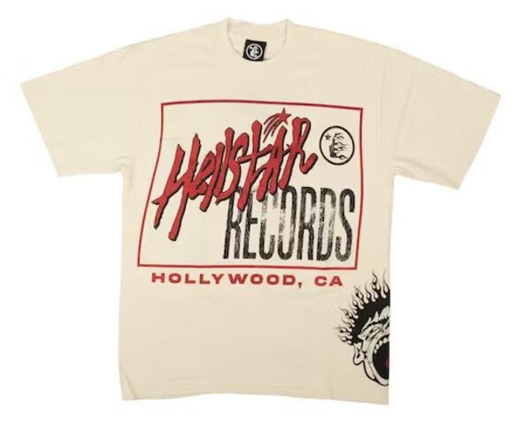 Hellstar Records T-shirt Off-White – Bo Sports | Pacmansneakz