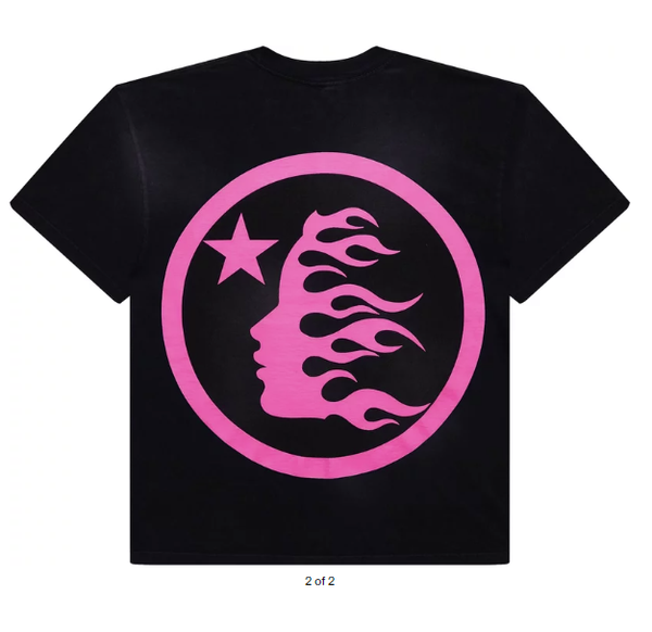(NFC TAGGED) Hellstar Classic T-Shirt (Regular Print) 'Black/Pink'