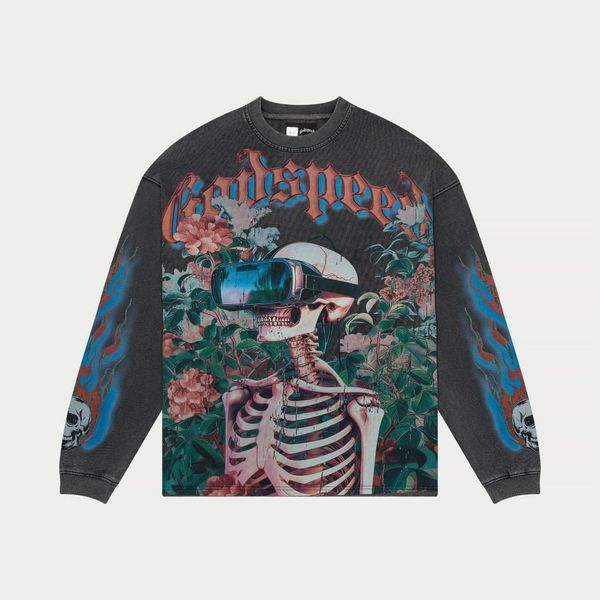 Godspeed Vision Flowers LS Thermal (Grey Washed)