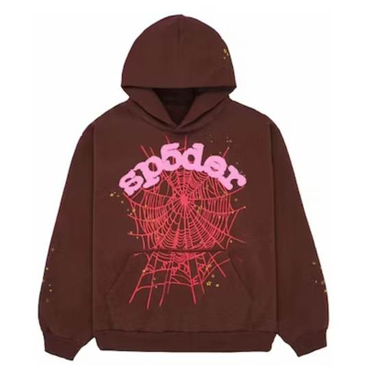 Sp5der Web Hoodie Brown