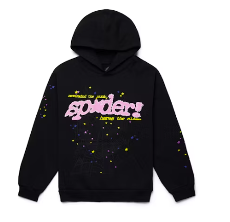 Sp5der P*NK V2 Hoodie Black