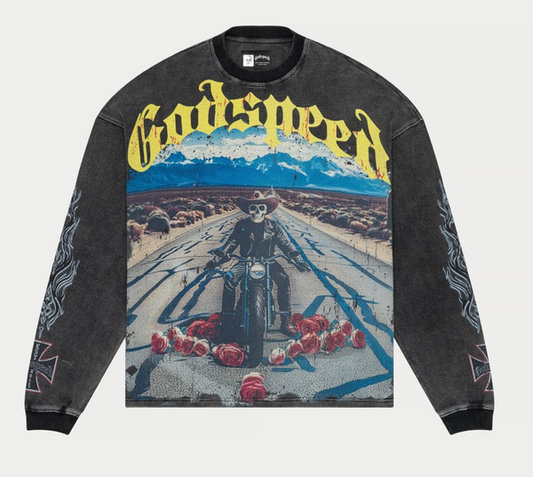 Godspeed Long Lonely Road Thermal LS (Grey Wash)
